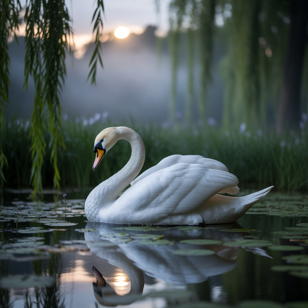 Porcelain Swan